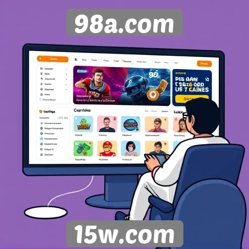 Interface do usuário em 98a.com é acessível